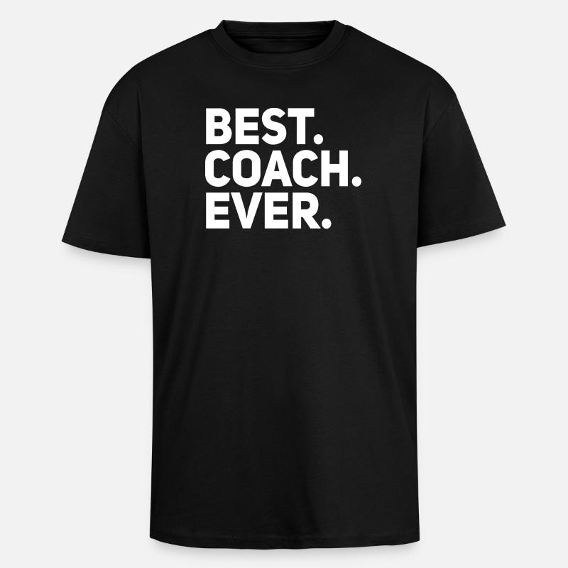 Bester Trainer aller Zeiten - Oversized Heavyweight Unisex T-Shirt - Schwarz