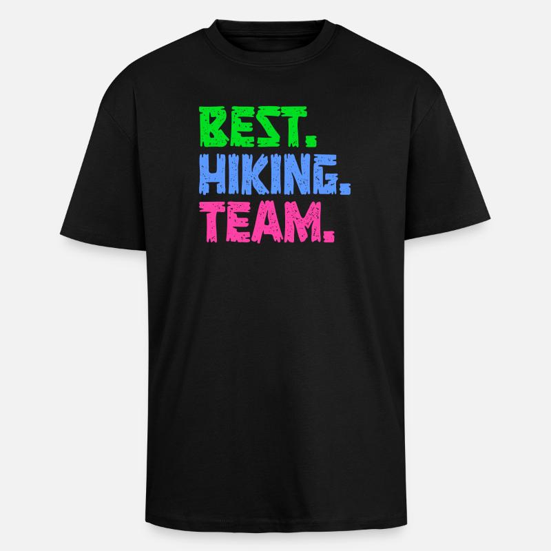 Wanderung Statement Wandern Wanderer Klettern - Oversized Heavyweight Unisex T-Shirt - Schwarz