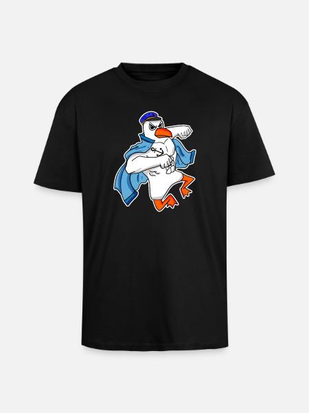 Seagull Captain Faust - Unisex Oversized Heavyweight T-shirt - black