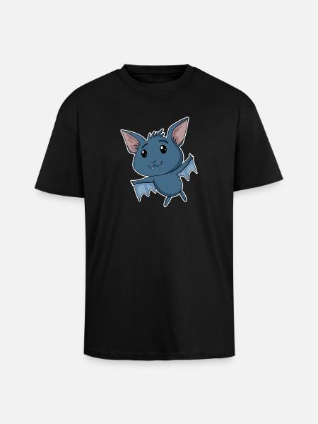 Bat - Unisex Oversized Heavyweight T-shirt - black