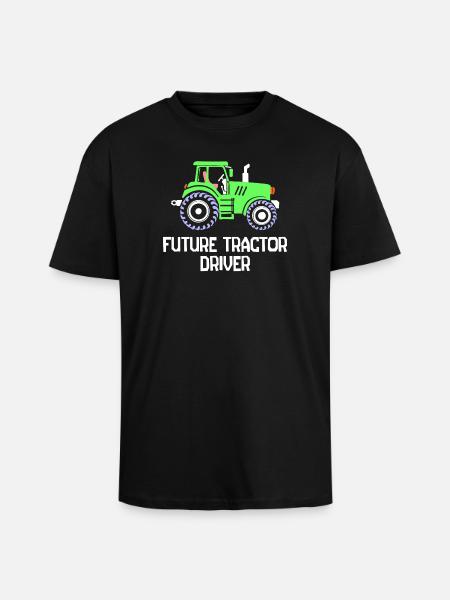Hyötyajoneuvon lausunto Country Life Tractor Farmer - Paksu unisex oversize t-paita - musta