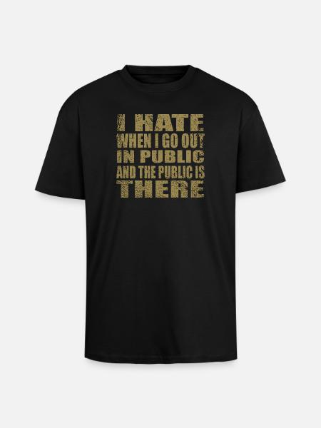 cool quote - Unisex Oversized Heavyweight T-shirt - black