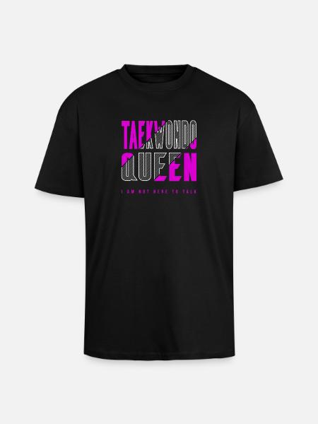 Taekwondo Queen - Unisex Oversized Heavyweight T-shirt - black