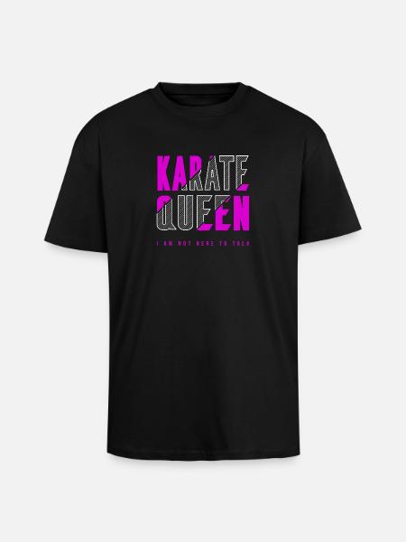 Karate Queen - Unisex Oversized Heavyweight T-shirt - black