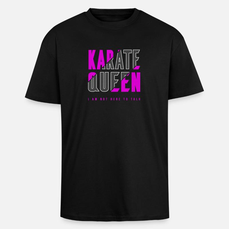 Karate Königin - Oversized Heavyweight Unisex T-Shirt - Schwarz