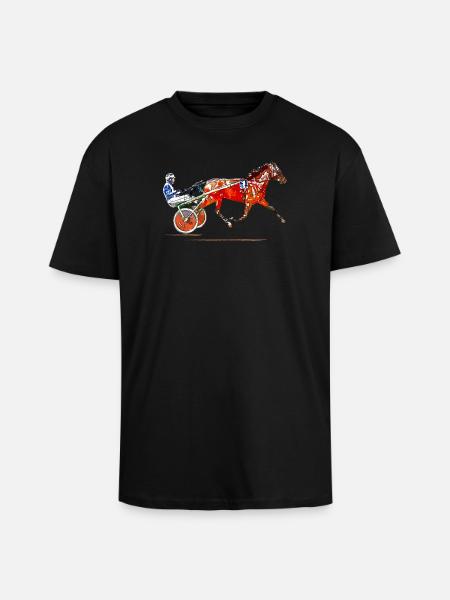 Trotting - Unisex Oversized Heavyweight T-shirt - black