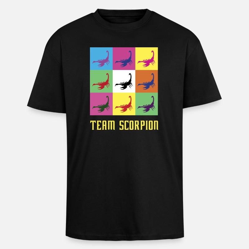 L'équipe Scorpio - T-shirt unisexe oversize épais - noir