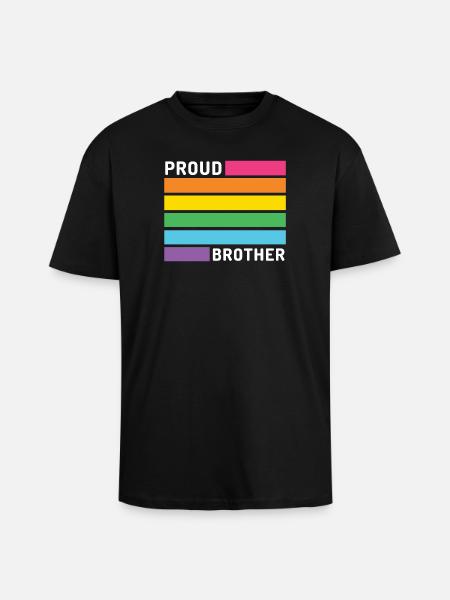 Pride Month LGBT - Stolzer Bruder - Oversized Heavyweight Unisex T-Shirt - Schwarz