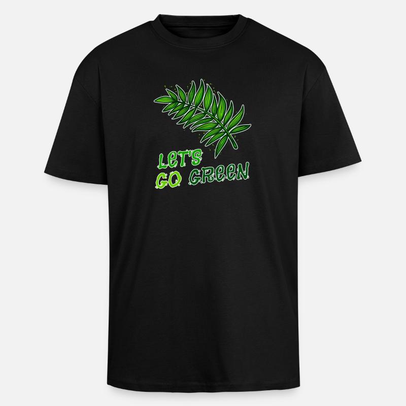Umweltschützer Mutter Erde Natur Statement Umwelt - Oversized Heavyweight Unisex T-Shirt - Schwarz