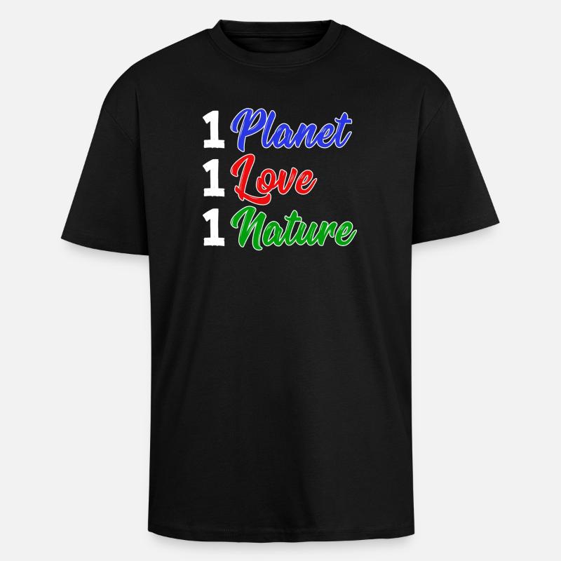 Mutter Erde Planet Natur Statement Naturschutz - Oversized Heavyweight Unisex T-Shirt - Schwarz