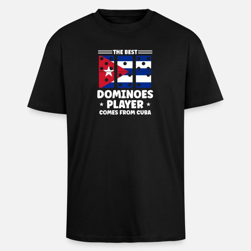 Conception de jeux Domino - T-shirt unisexe oversize épais - noir