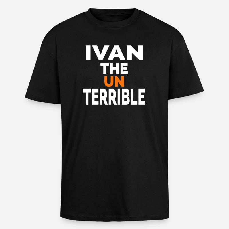 Iwan der Unschreckliche - Oversized Heavyweight Unisex T-Shirt - Schwarz