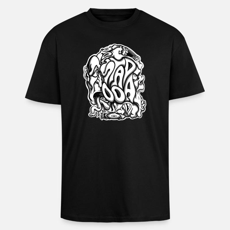 Stapooa2 - Oversized Heavyweight Unisex T-Shirt - Schwarz