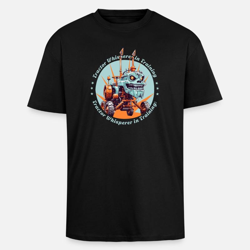 Traktorflüsterer in der Ausbildung - Oversized Heavyweight Unisex T-Shirt - Schwarz