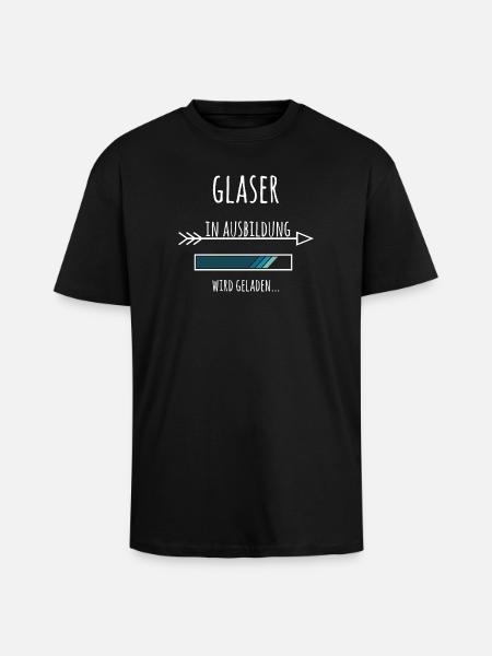 Glaser Ausbildung Beruf Geschenk - Oversized Heavyweight Unisex T-Shirt - Schwarz