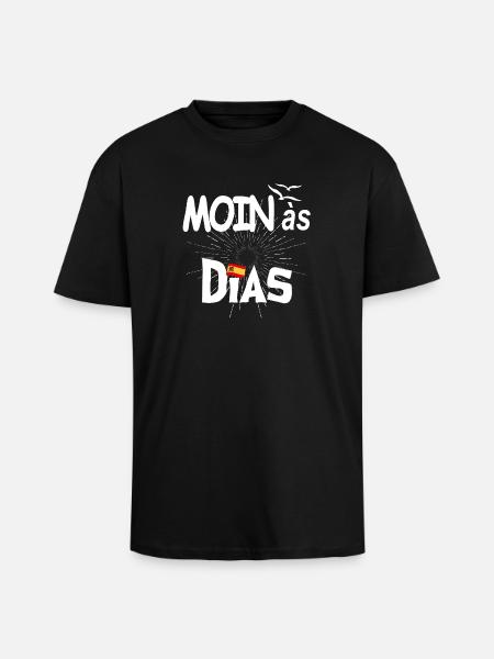 MOINas Dias - Oversized Heavyweight Unisex T-Shirt - Schwarz