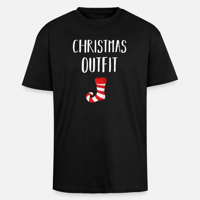 Weihnachten lustiges Weihnachtskostüm - Oversized Heavyweight Unisex T-Shirt - Schwarz