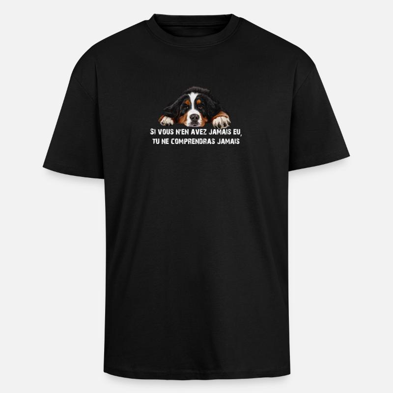 Berner Sennenhund - Oversized Heavyweight Unisex T-Shirt - Schwarz