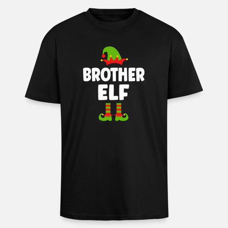 Bruder Elf Weihnachten - Oversized Heavyweight Unisex T-Shirt - Schwarz