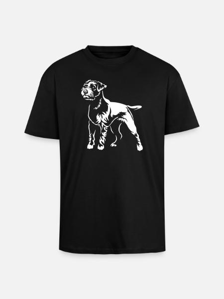 Parson Russell Terrier "BlackEdition" - Unisex Oversized Heavyweight T-shirt - black