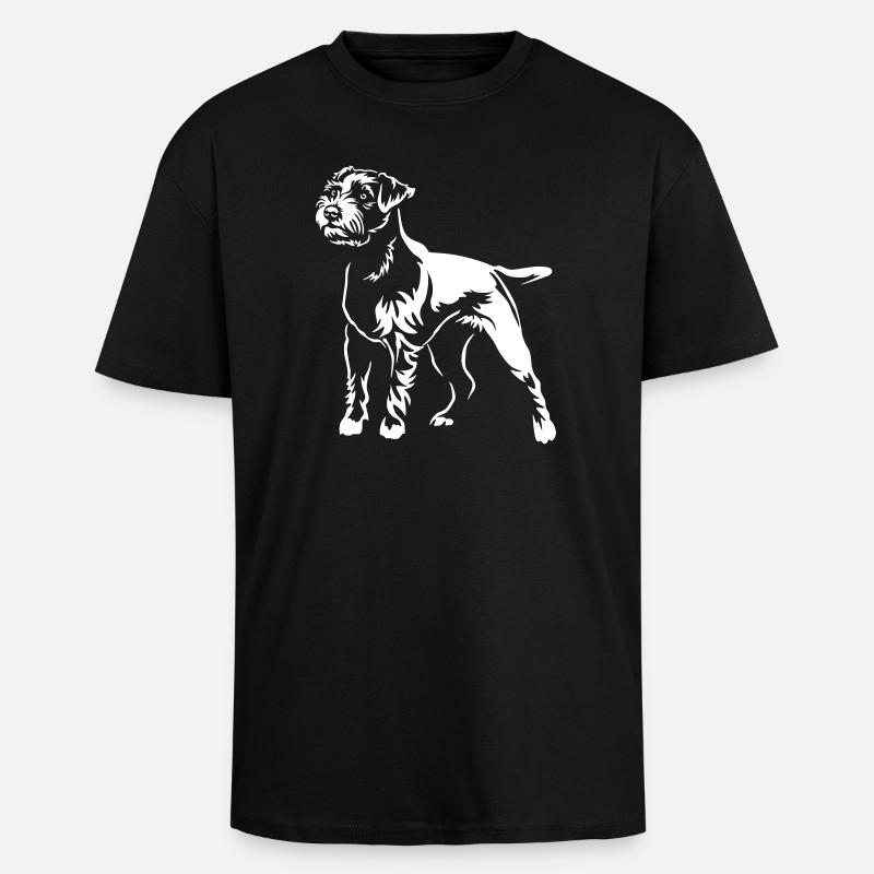 Parson Russell Terrier « BlackEdition » - T-shirt unisexe oversize épais - noir