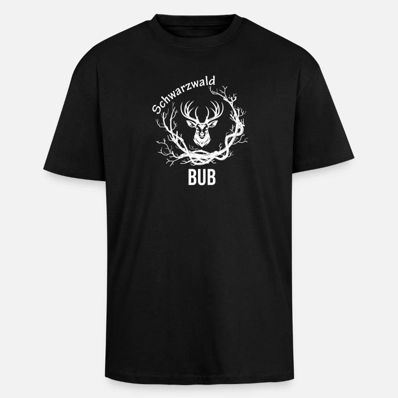 Schwarzwald Bub - Oversized Heavyweight Unisex T-Shirt - Schwarz