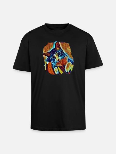 Lukas - Unisex Oversized Heavyweight T-shirt - black
