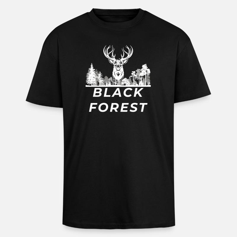 Black Forest - Oversized Heavyweight Unisex T-Shirt - Schwarz