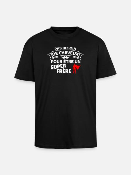 Humour Capes et Fraternité - T-shirt unisexe oversize épais - noir