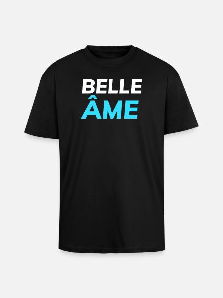 belle âme - T-shirt unisexe oversize épais - noir