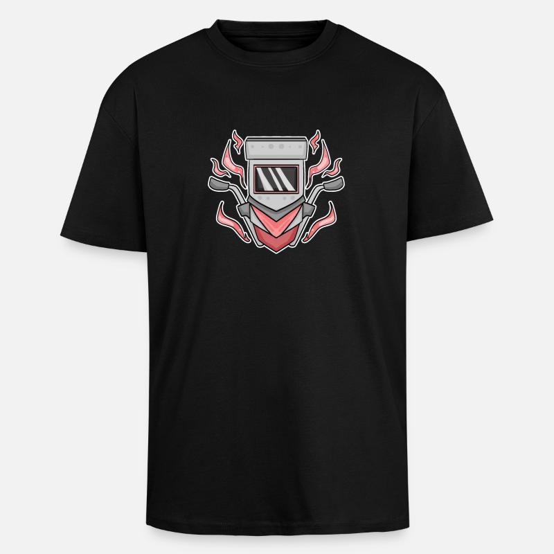 Soudure de serrurerie - T-shirt unisexe oversize épais - noir