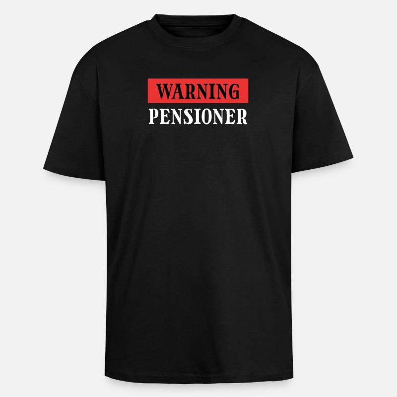 Pensionierung Senior Statement Ruhestand Freizeit - Oversized Heavyweight Unisex T-Shirt - Schwarz