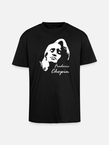 Chopin Frederic - Unisex Oversized Heavyweight T-shirt - black