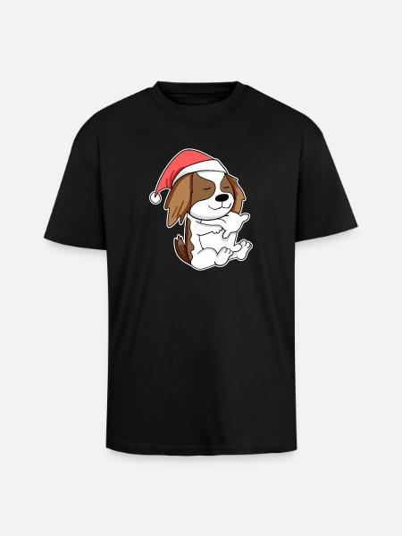 Cavalier King Charles Spaniel Hund Tier - Oversized Heavyweight Unisex T-Shirt - Schwarz