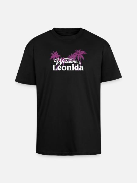 Welcome to Leonida - GTAVI - T-shirt unisexe oversize épais - noir