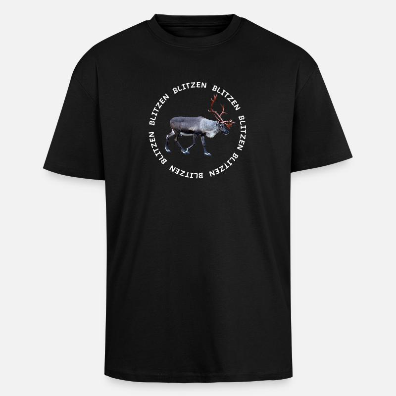 BLITZEN - Unisex Oversized Heavyweight T-shirt - black
