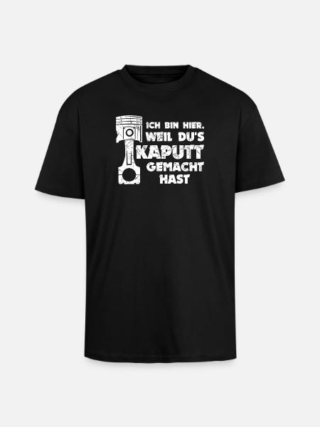 Mechaniker Job Arbeiter Workaholic Statement - Oversized Heavyweight Unisex T-Shirt - Schwarz