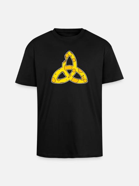 Celtic Symbol Triqueta Symbol - Unisex Oversized Heavyweight T-shirt - black