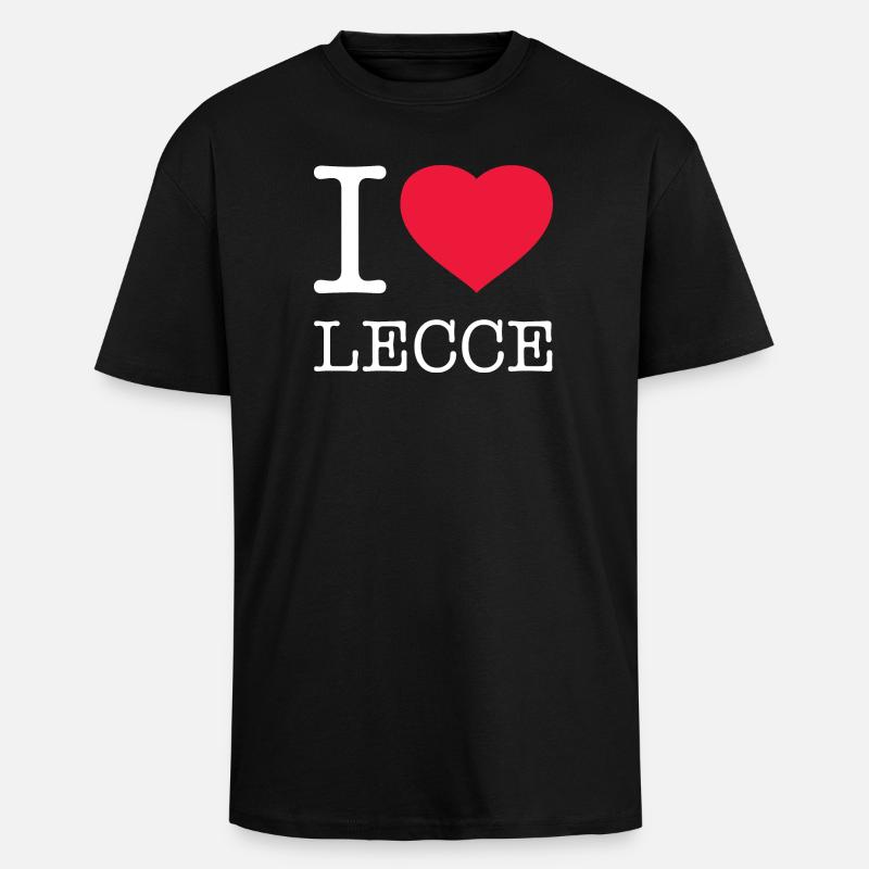 J’ADORE LECCE - T-shirt unisexe oversize épais - noir