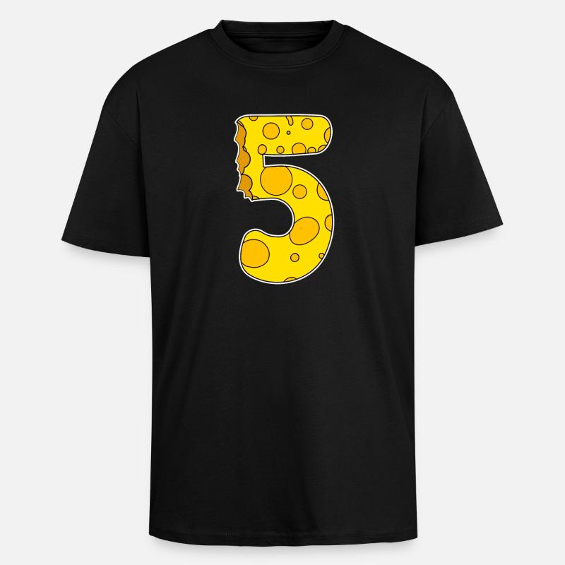 Numéro 5 - Cinq - T-shirt unisexe oversize épais - noir