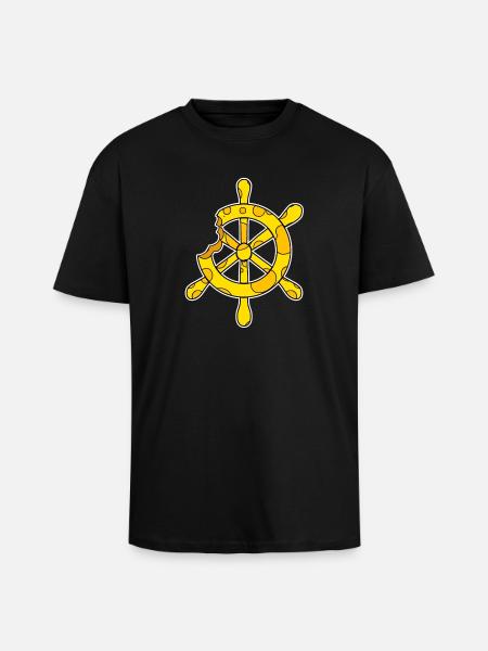 Volant Captain Cheese - T-shirt unisexe oversize épais - noir