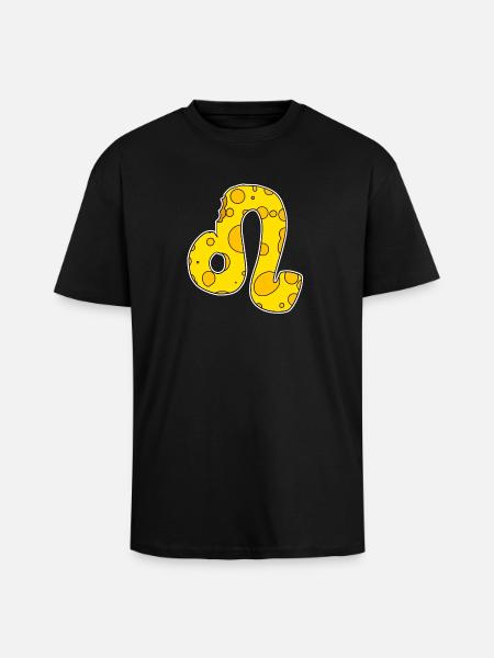 Sternzeichen Löwe Symbol - Oversized Heavyweight Unisex T-Shirt - Schwarz