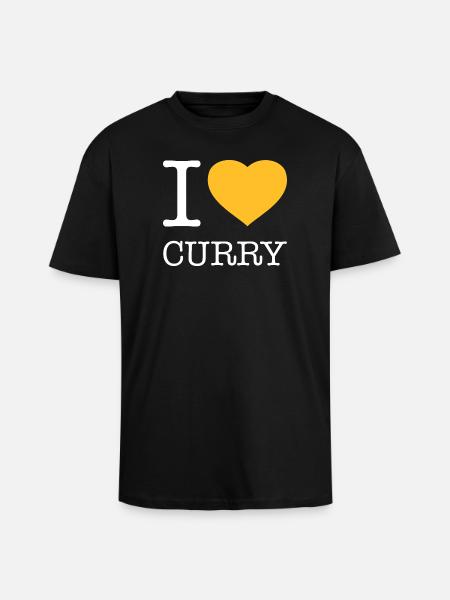 J’ADORE LE CURRY - T-shirt unisexe oversize épais - noir