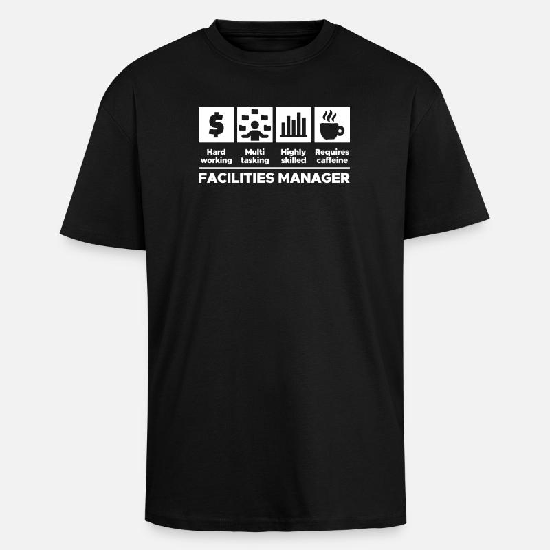 Job Projektmanager Karriere Manager Statement - Oversized Heavyweight Unisex T-Shirt - Schwarz