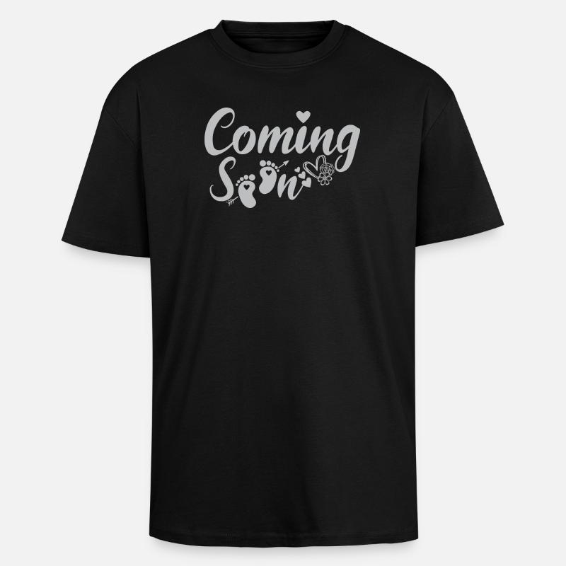À venir - T-shirt unisexe oversize épais - noir