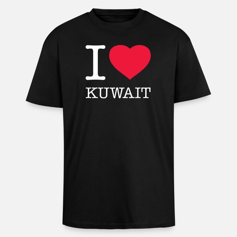 J’AIME LE KOWEÏT - T-shirt unisexe oversize épais - noir