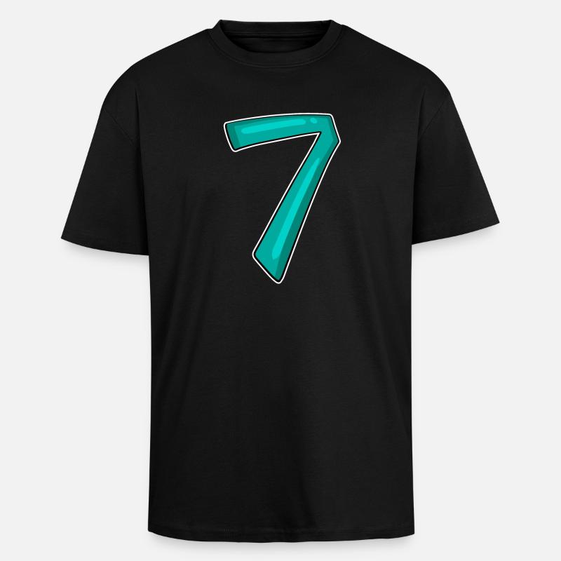 7 - Unisex Oversized Heavyweight T-shirt - black