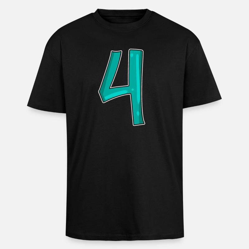 4 - Unisex Oversized Heavyweight T-shirt - black