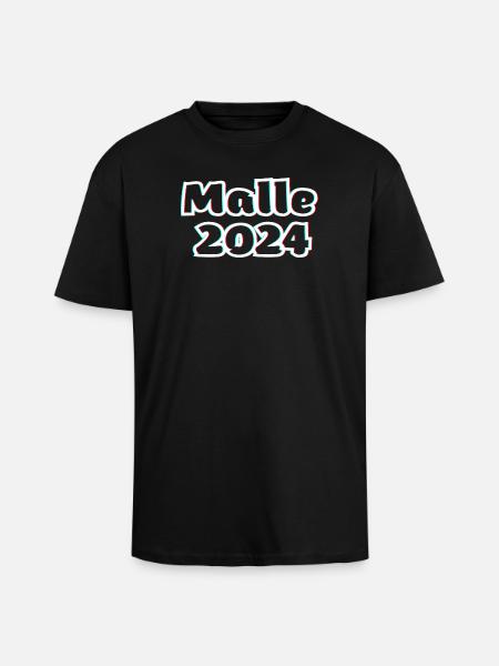 Malle 2024 - Oversized Heavyweight Unisex T-Shirt - Schwarz