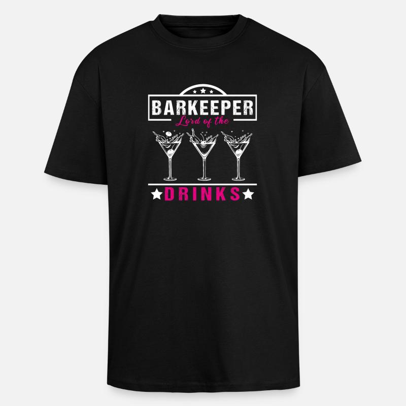 Barkeeper Lord - Oversized Heavyweight Unisex T-Shirt - Schwarz
